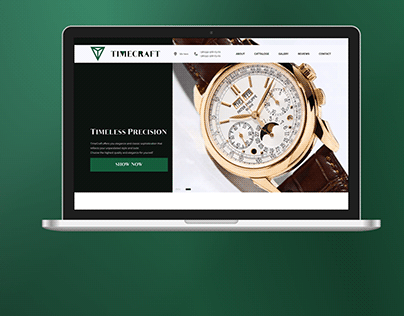 Landing page for Luxury Watch Store