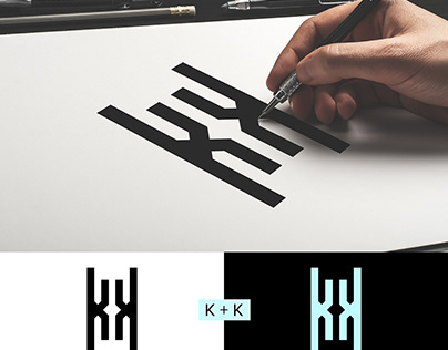Letter KK logo design | Logo folio 2020