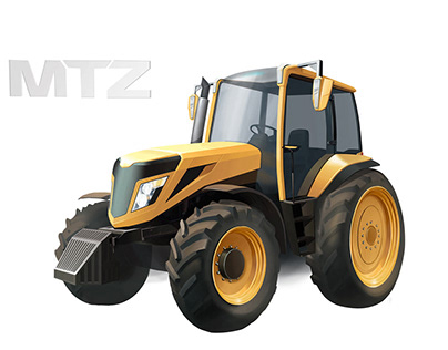 training project. Tractor MTZ