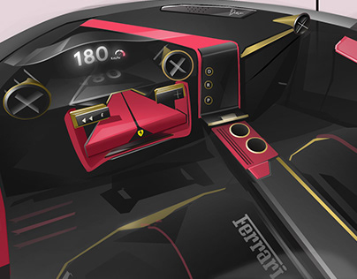 Ferrari Dino 2025 - Interior Design