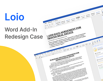 Project thumbnail - Loio - Word Add-in Redesign Case
