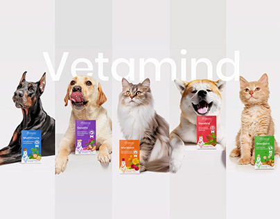 Project thumbnail - Vetamind Pet Packaging Series | 宠 物 包 装