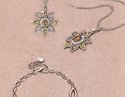 Jewellery Rendering - Sunflower