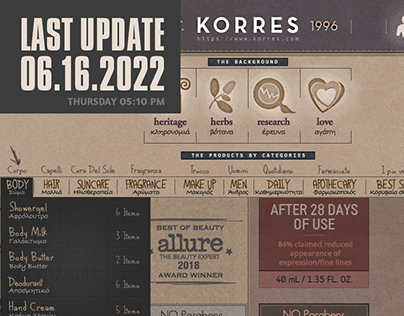 THE MAKING OF THE KORRES WEB STORE