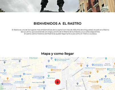 Prototipo para web Rastro Madrid