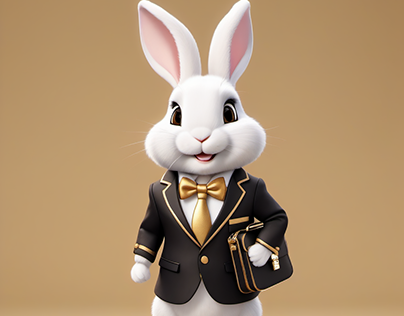 3D Rabbit Mascot for a Branding Project (Volume 2)