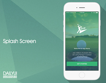 Here is another Splash Screen for the GOLF MOBILE APP.