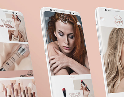 Makeup mobile website UI