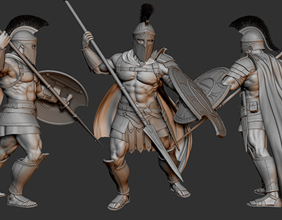Spartan warrior- 3D homework