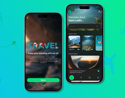 Caro Traveling app design