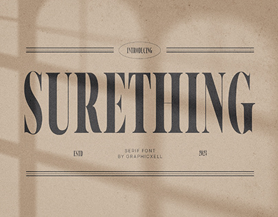 Surething Elegant Serif Font Typeface