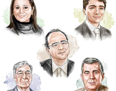 Portraits for cover Business Magazine