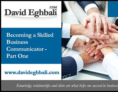 David Eghbali Part-1 of Becoming a Skilled Business Com