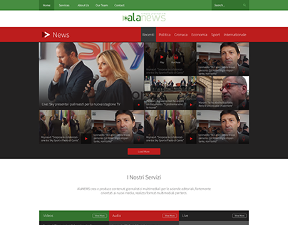 Video news webdesign