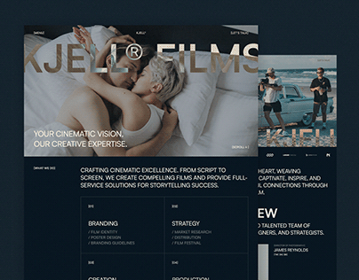 Kjell - Agency & Portfolio Website Design