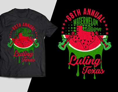 Tshirt design for Watermelon Thump Festival