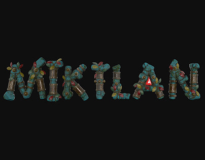 3D Logo Design for the clothing brand Miktlan