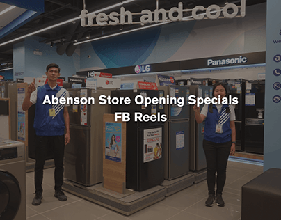 Abenson Store Opening Specials FB Reels
