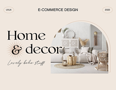 E-commerce design. Home & Decor