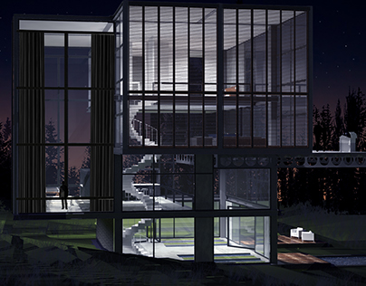 CANTILEVER HOUSE RENDERS