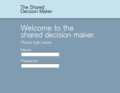 Website Design - Shared Decision Maker