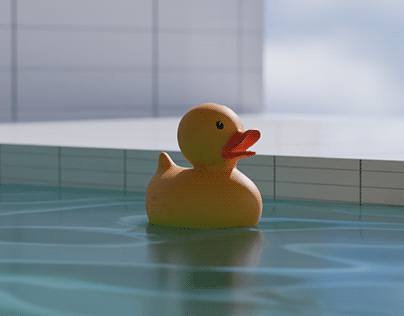 duck in the pond