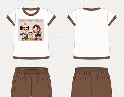 family pajama sets- illustration & design