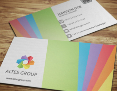 Colored Business Card