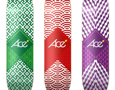 Ace - Skateboard Illustration