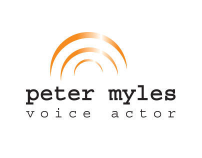 Peter Myles Voice Actor Logo Design