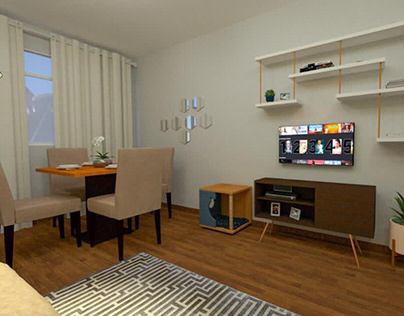 Design de interiores | Apartamento alugado.