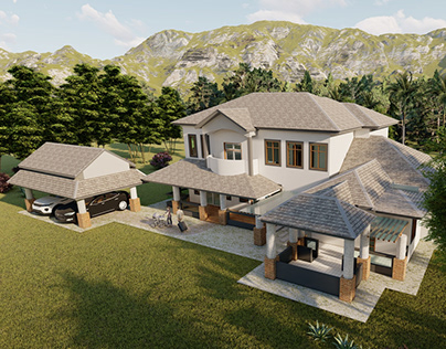 3RD YEAR PROJECT: BUNGALOW RENDERING
