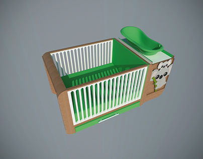 Baby Crib - Furniture Design Renders