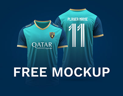 100% Free Download -Jersey Mockup (High Resolution)