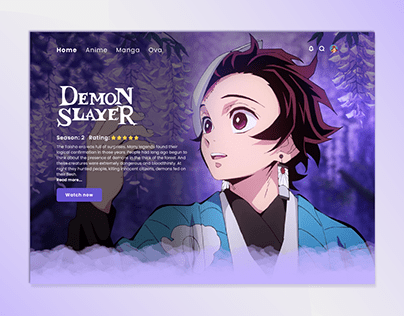 Anime Website Projects | Photos, videos, logos, illustrations and branding  on Behance