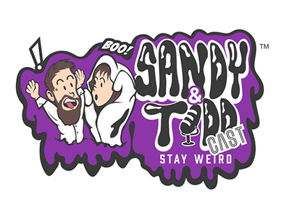 The Sandy and Toddcast Show Podcast Logo Branding