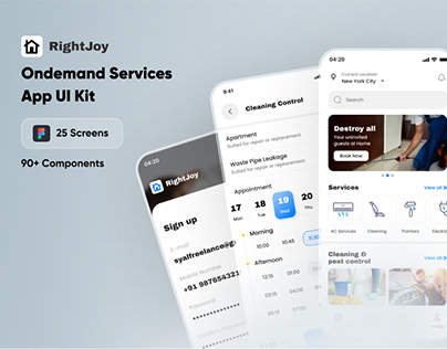 RightJoy - Service Booking UI Kit
