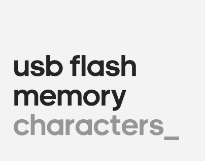 USB Flash Memory Characters_