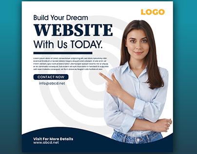 Build Your Dream Website Social Media Banner Template