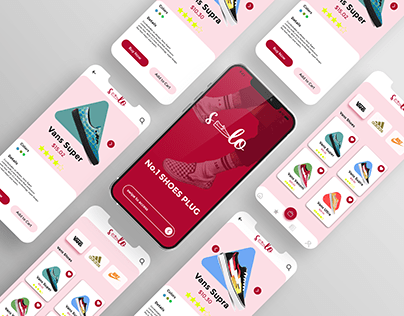UI design for a shoe vendor app