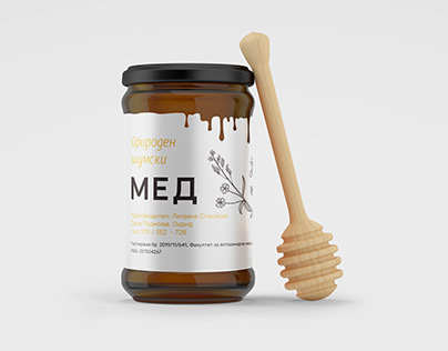 Honey label design - Real product of Macedonia