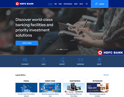 HDFC Bank Homepage Revamp