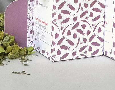 Tzekos Organic Herbs: blends packaging set