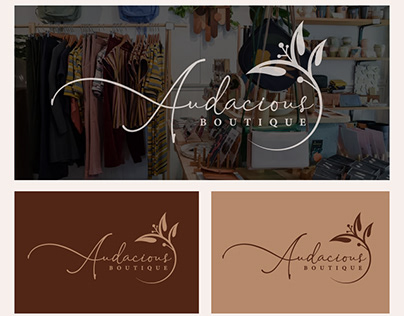 Logo design of Audacious Boutique.