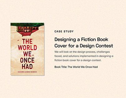 Designing a Fiction Book Cover for a Design Contest