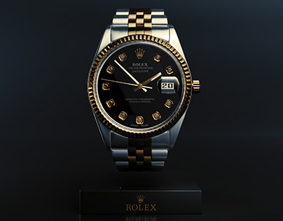 Rolex Datejust With Diamonds // 3D Model