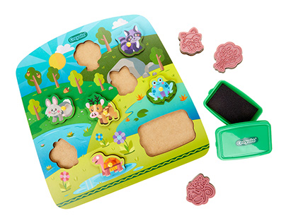 Crayola Wooden Toys - Forest Puzzle Stamper