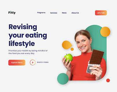 Fitly Landing Page Design