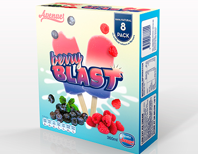 Berry Blast - Icy Pole Packaging