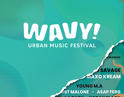 WAVY - Music Festival Branding + Logo + Visual Identity